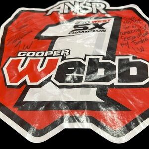 Vintage Signed cooper Webb 250 west SX (Supercross) championship jersey size XL